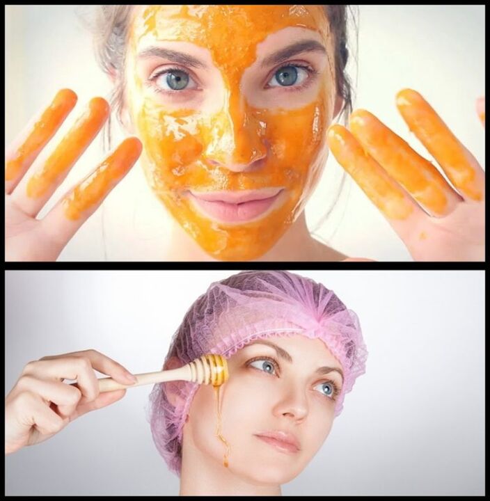 rejuvenating mask with honey and burdock